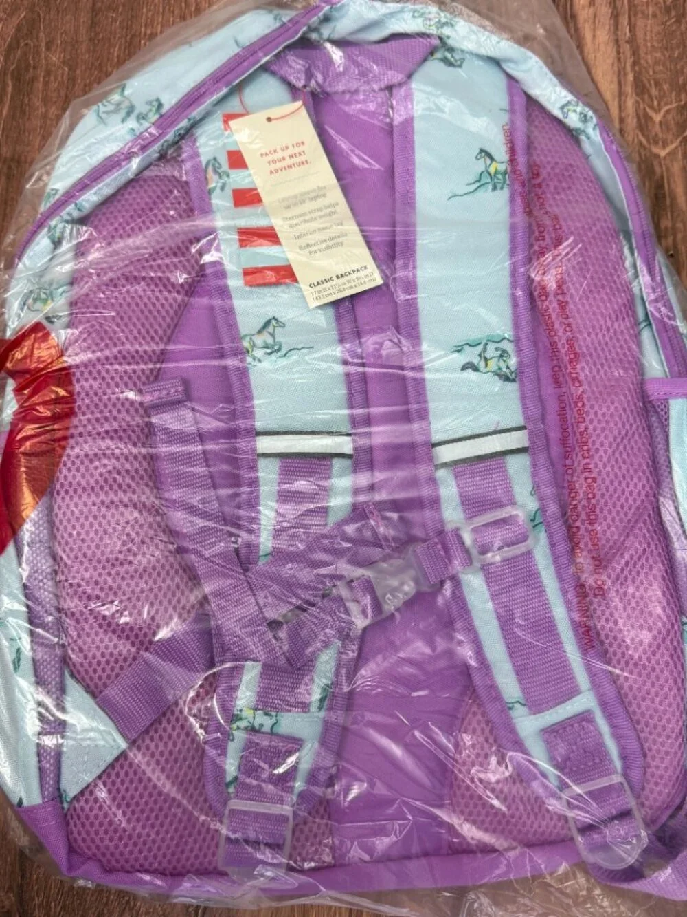 Cat & Jack NWT Horse Backpack Purple 17